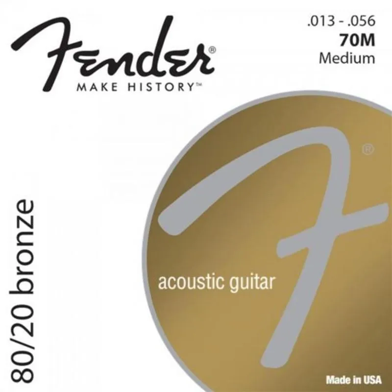 Encordoamento para Violão Aço 0.013 70M Bronze FENDER