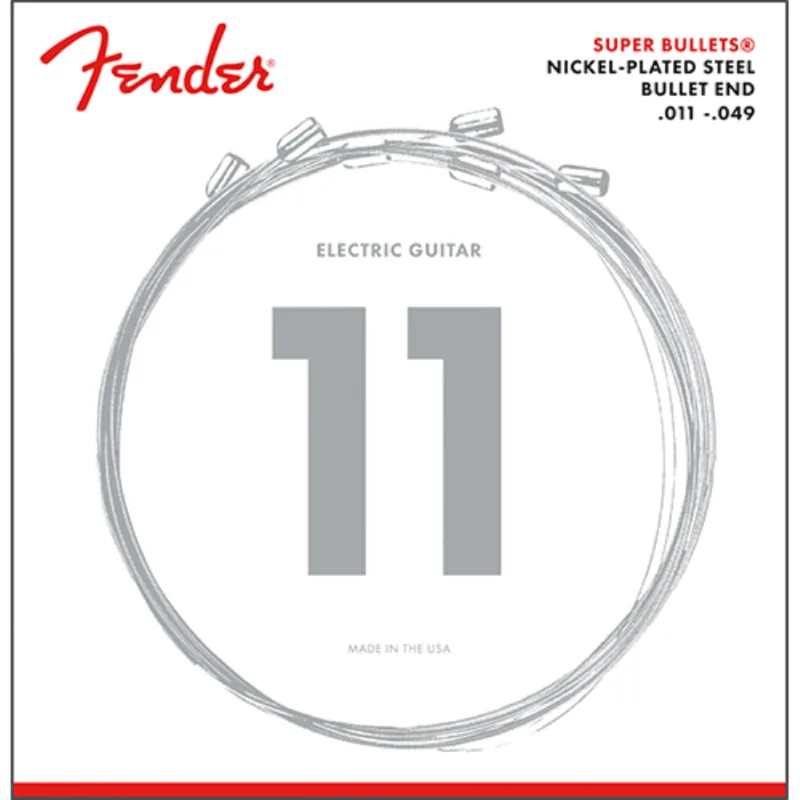 Encordoamento para Guitarra Aço .011 .049 Fender 3250M Niquelado 11 49