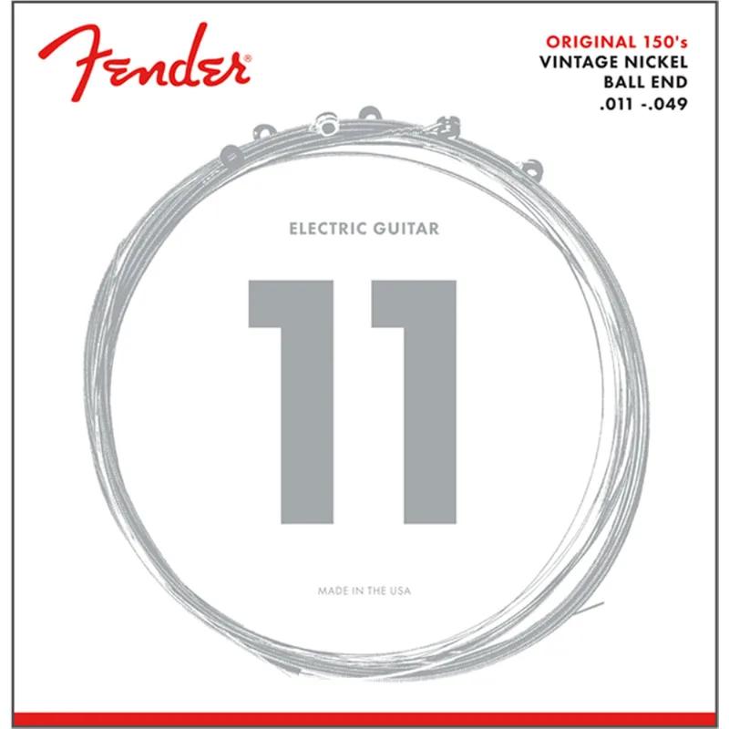 Encordoamento para Guitarra Aço .011 .049 Fender 150M Niquelada 11 49