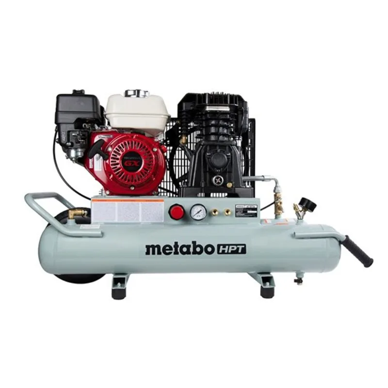 Metabo HPT 8-gal. 145 psi Portable Gas-Powered Wheelbarrow Air Compressor