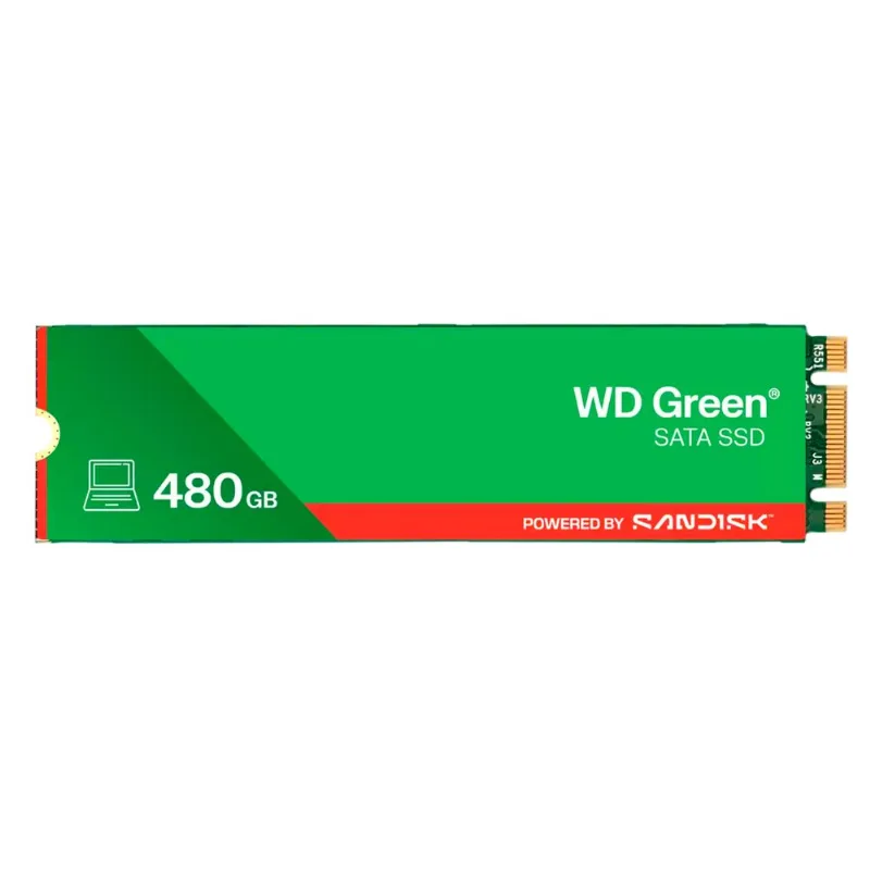 Disco solido SSD SanDisk WD Green 480GB M.2 SATA 2280 WDS480G3G0B