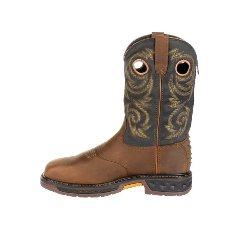 Georgia Boot Mens WP Sq Toe ST Boots Black / 13 M