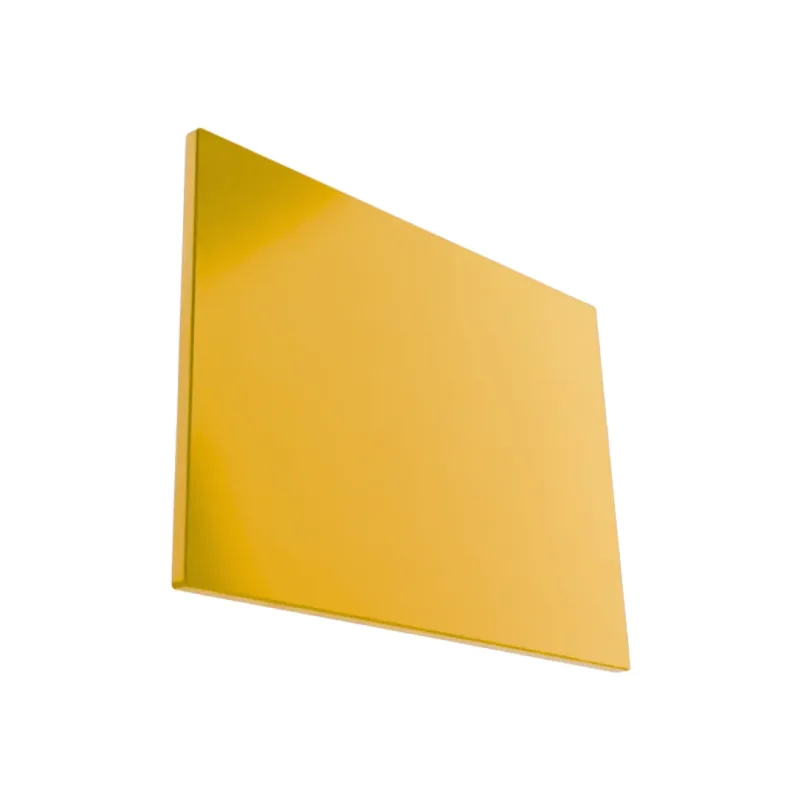 10x300x500mm Tábua de Corte Lisa Profissional Gourmet Polietileno Amarelo