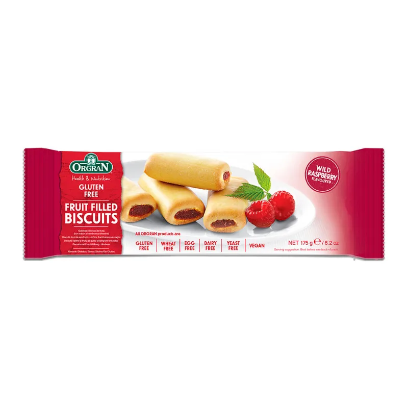 Galletitas Rellenas Orgran De Frambuesa Silves