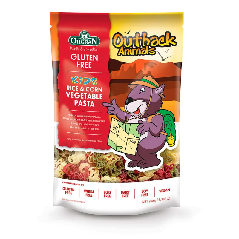 Fideos Orgran Kids Animalitos De Verduras S/gl