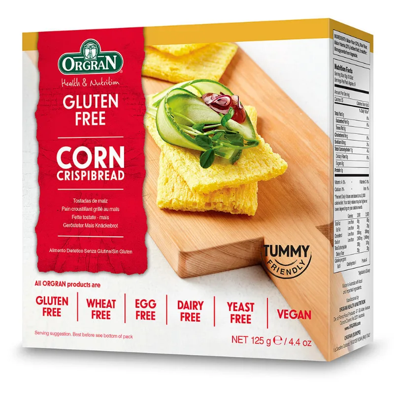 Tostadas De Ma¡z Orgran S/gluten Vegana X 125 Tostadas De Maíz Orgran S/gluten Vegana X 125