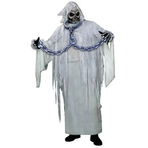 Neck & Arm Silver Link Prisoner Shackles Costume Accessory One Size
