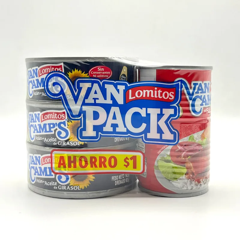 Van Camps Atun En Aceite De Girasol Pack 3 Unidades 142 G + Tinapa