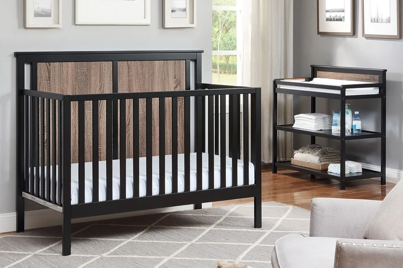 Connelly - 4-in-1 Convertible Crib Black