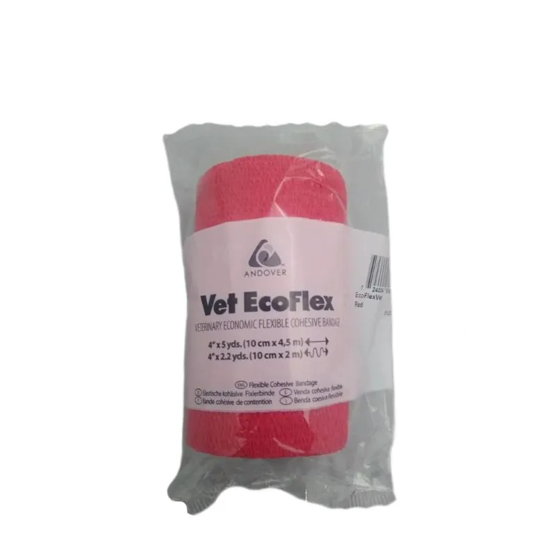Atadura Vet Ecoflex Vermelha 10cm Andover