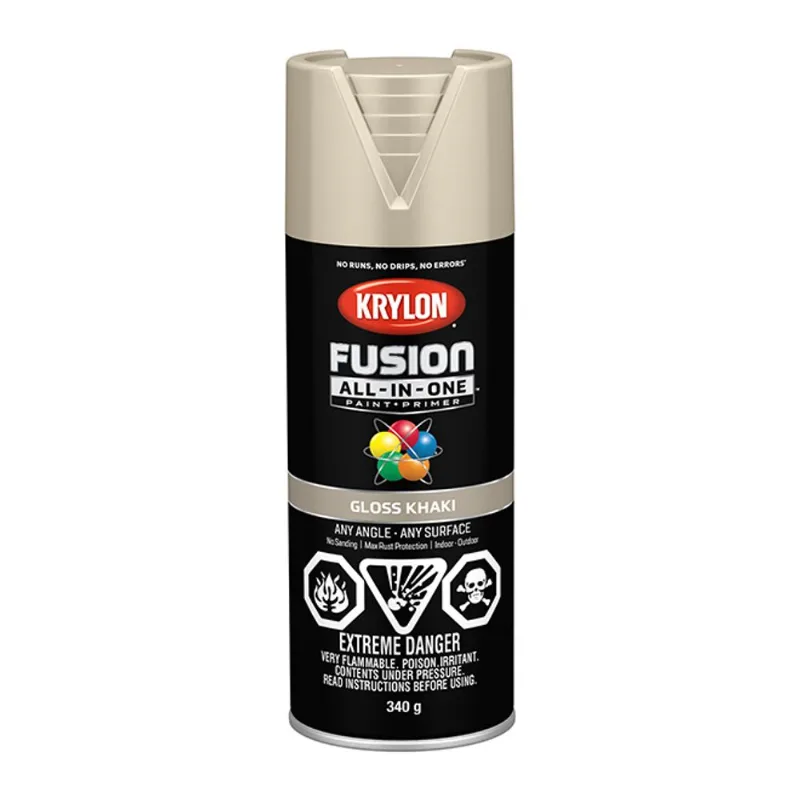Krylon Fusion All-in-One Paint and Primer Aerosol Spray - Gloss - Khaki - 340 g