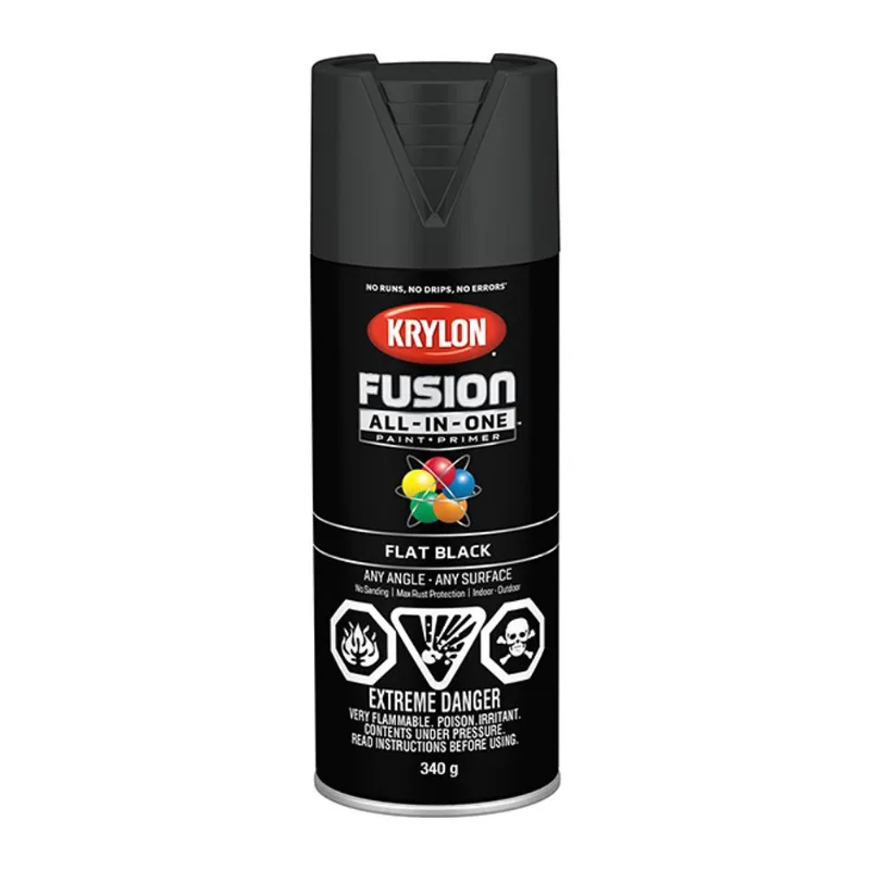 Krylon Paint and Primer - Aerosol - 340 G - Black Matte