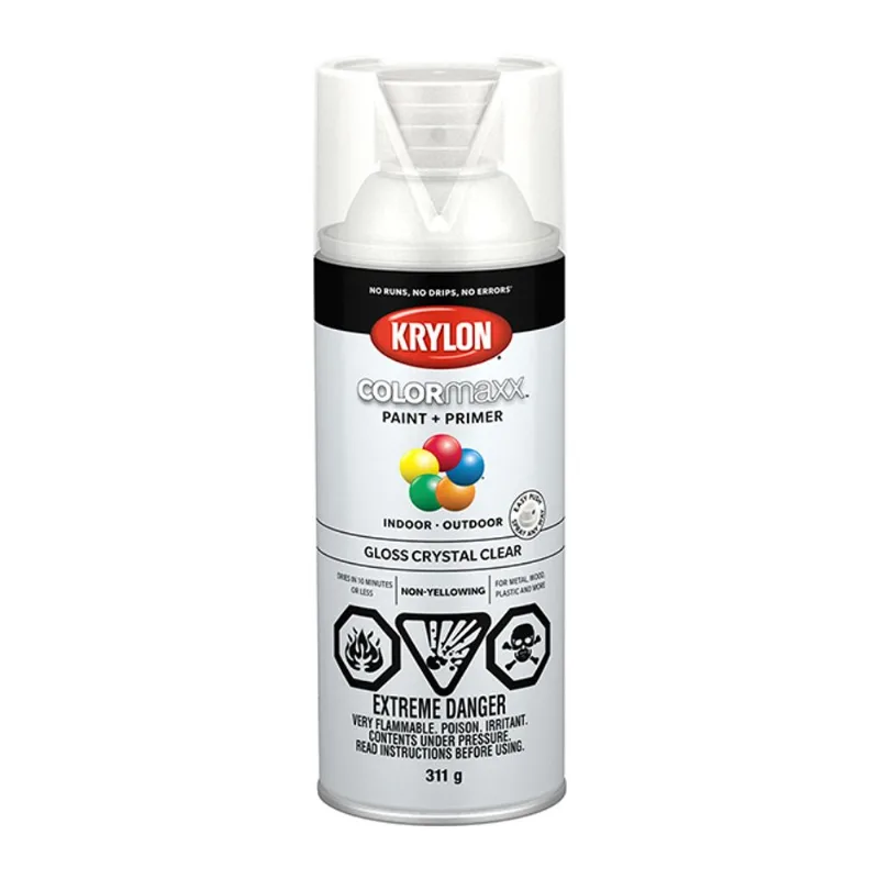 Krylon COLORmaxx 311 g Indoor/Outdoor Spray Paint and Primer - Crystal Clear