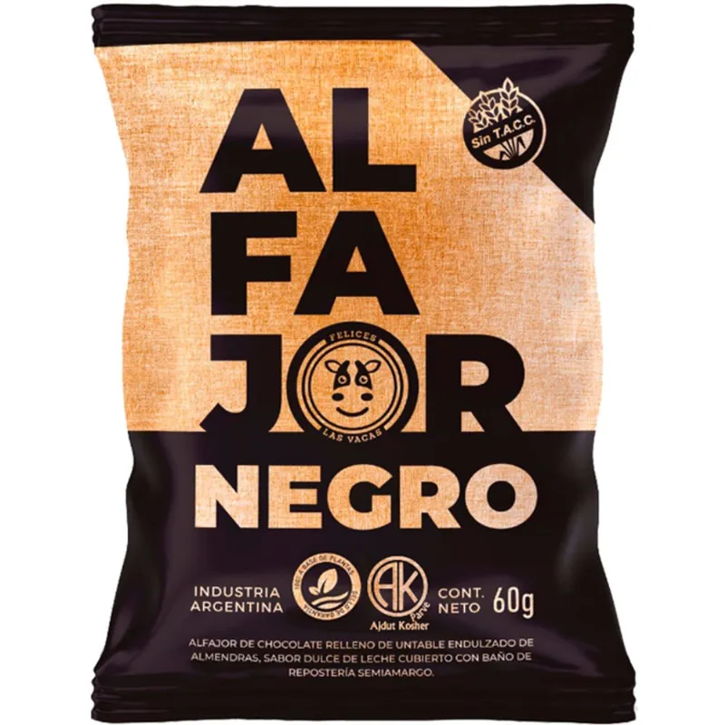 Alfajor Felices Las Vacas de chocolate 60 g.