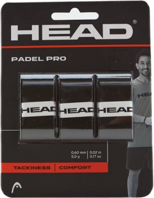 Padel Pro 3 Pcs Pack Black ONESIZE