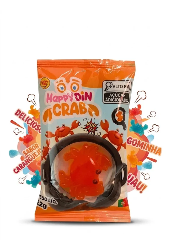 HAPPY TIME BALA DE GELATINA HAPPY DIN CRAB 22GR
