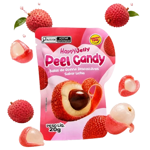HAPPY JELLY PEELABLE GUMMIES LITCHI 20GR