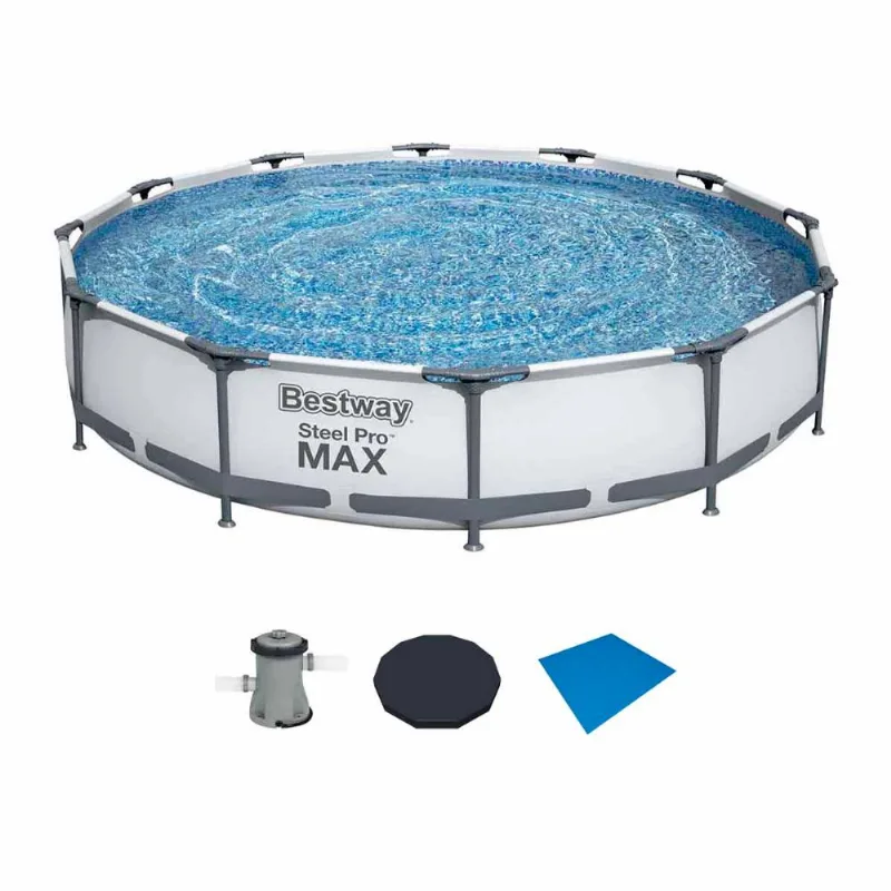 Piscina Estrutural 6473L + Filtro + Capa + Lona Bestway