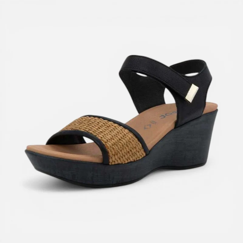 summer raffia soft black 42