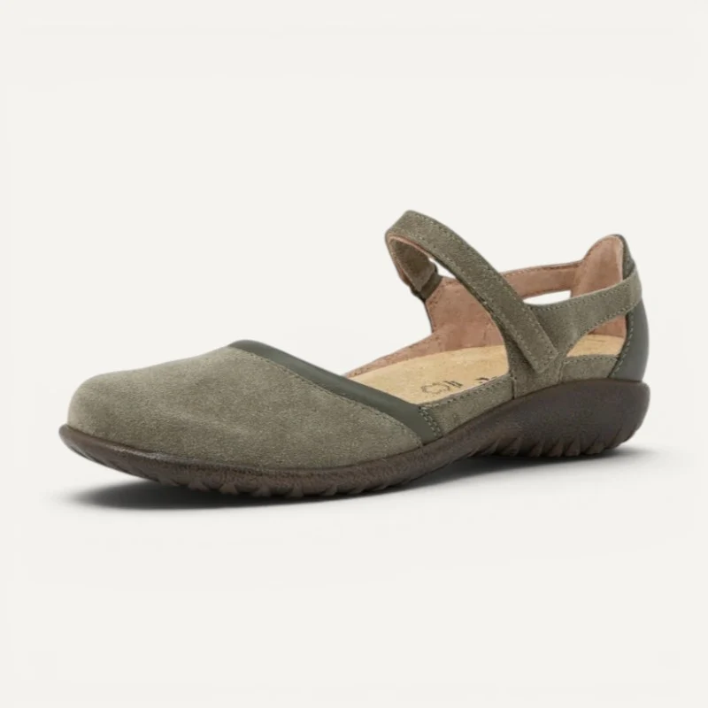 tekapo mary jane green leather combo 42