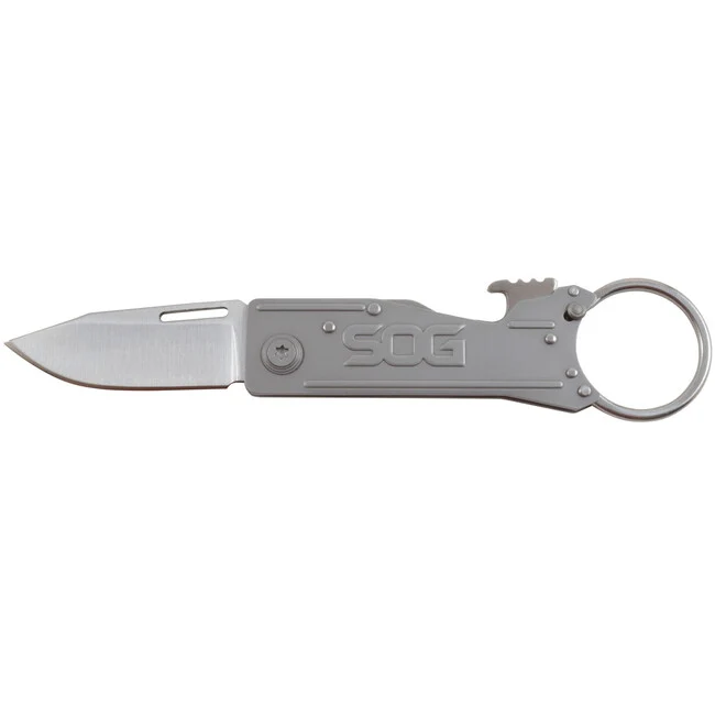 SOG KEYTRON preklopni nož - Satin, STRAIGHT