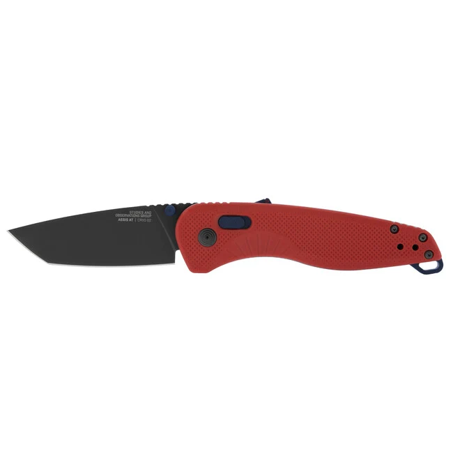 SOG AEGIS AT preklopni nož tanto, Rescue Red & Indigo