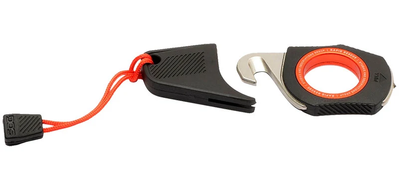 Outil multifonctions SOG Rapid Rescue acier Acier inoxydable lame 21 mm Noir et rouge