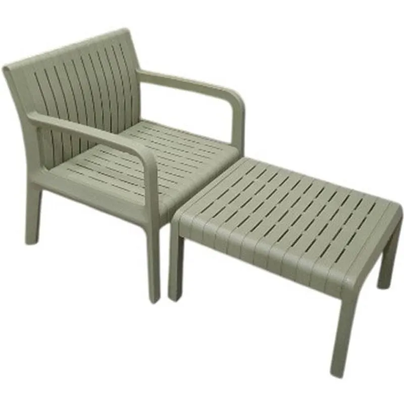 Conjunto 2 Peças Mesa e Cadeira PVC Verde LAU-812S