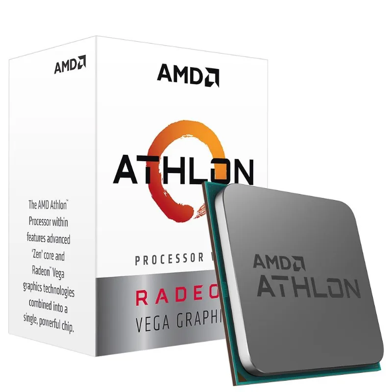 Processador AMD Athlon 3000G Two Core, Cache 5MB, 3500MHz, AM4 - YD3000C6FHBOX