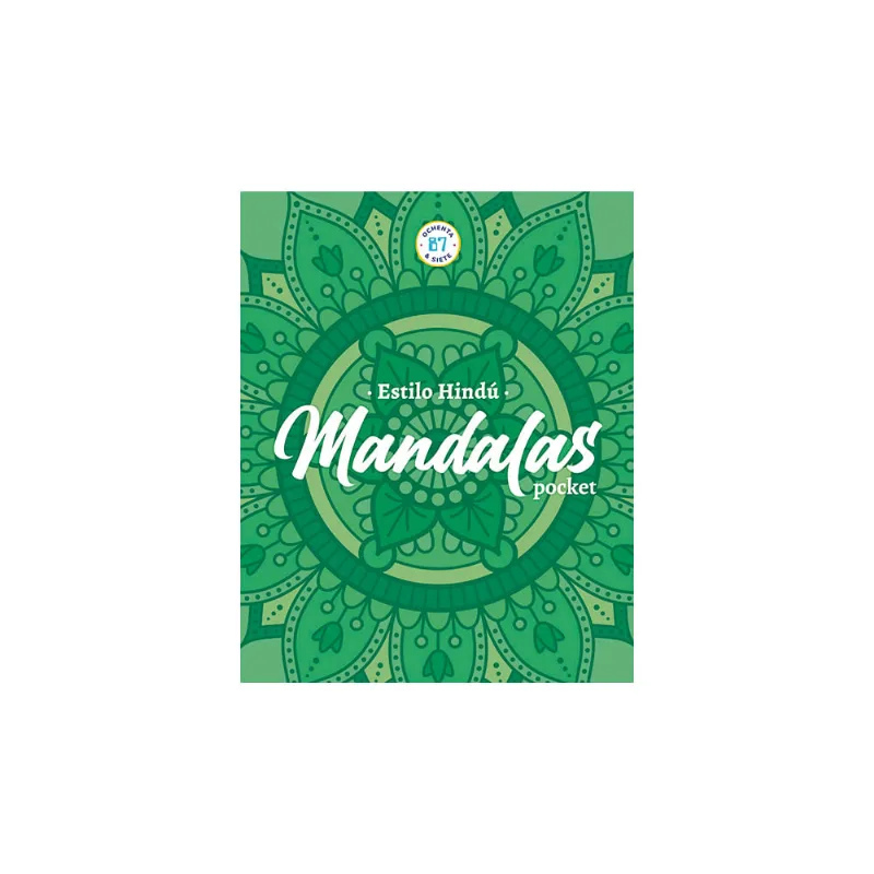 Libro para Colorear Mandalas Pocket Estilo Hindú Ochenta y Siete