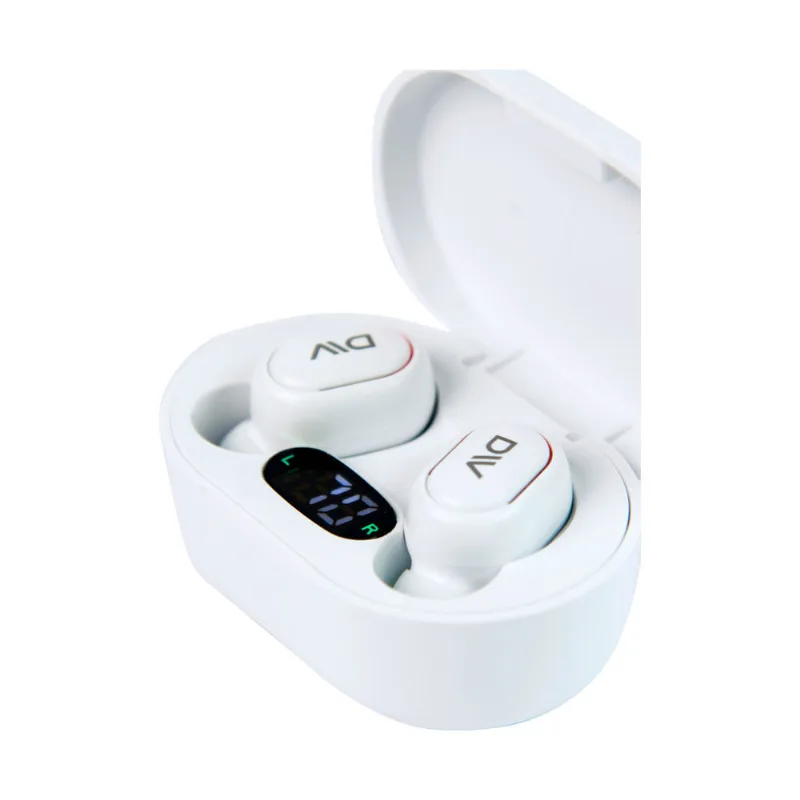 Auriculares earbud Daewoo bluetooth Sprint Plus blanco