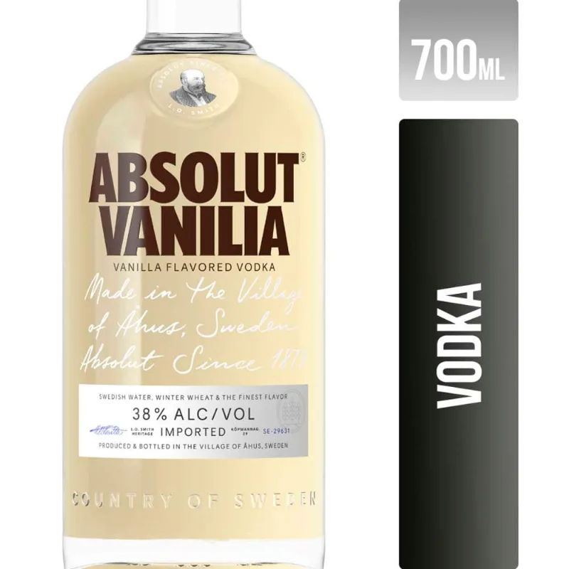 Vodka Absolut Vanilia 700 Ml Vodka Sabor Vainilla 700 Ml Absolut