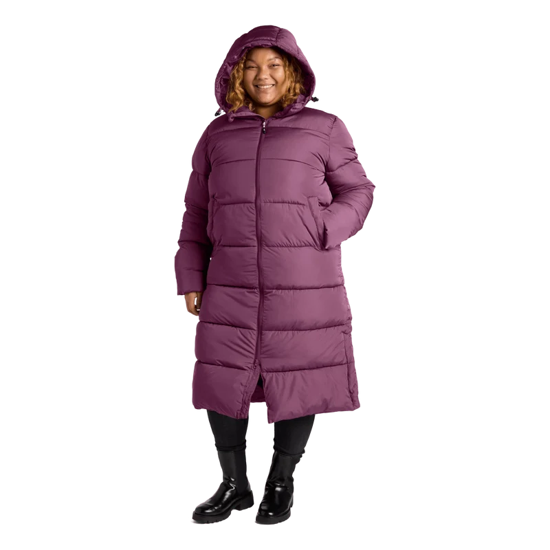 Deyna Reco Coat Red Plum L
