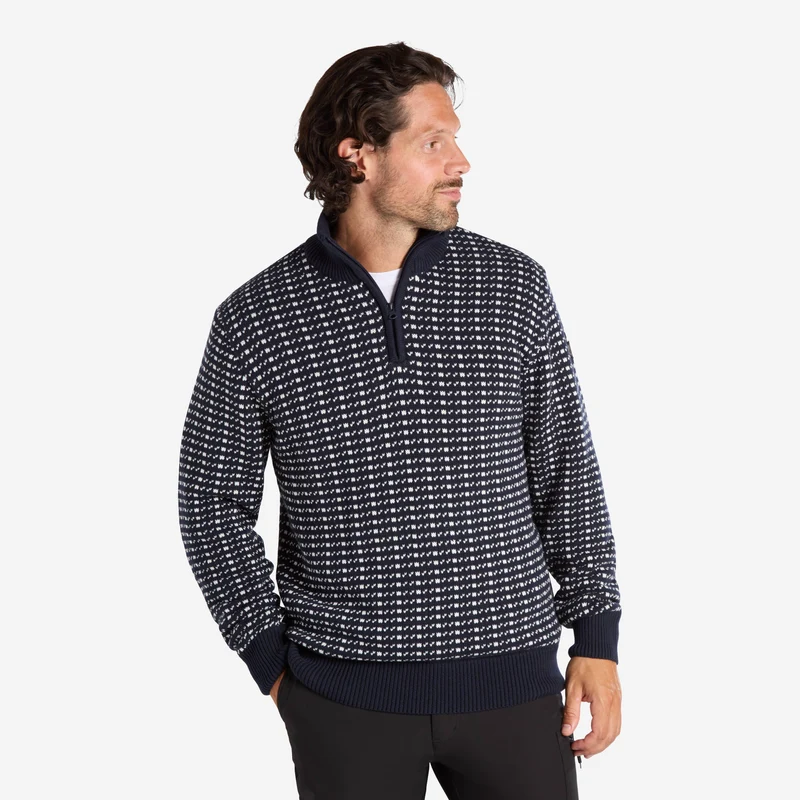 Prescott Sweater Dark Navy Knit L