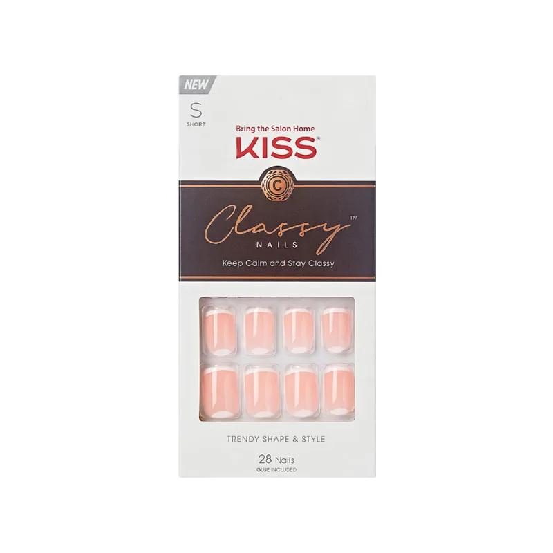 Uñas Postizas Kiss Gel Fantasy Classy Simple Enough