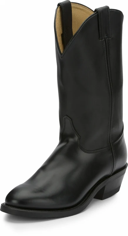 Justin Mens Tobias 12" Western Boots Black / 12 EE
