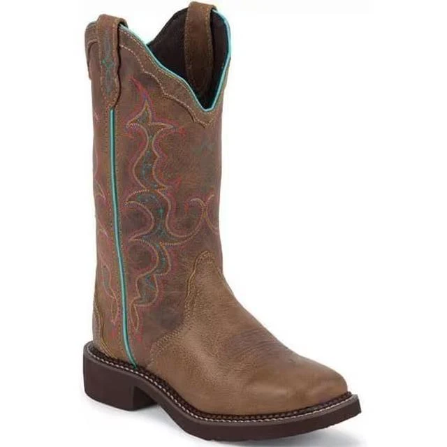 Womens Gypsy Western Justin Boots Tan Jaguar / 7.5