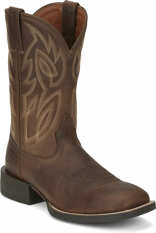 Justin Mens Canter 11" Western Boots Dusky Brown / 10 EE