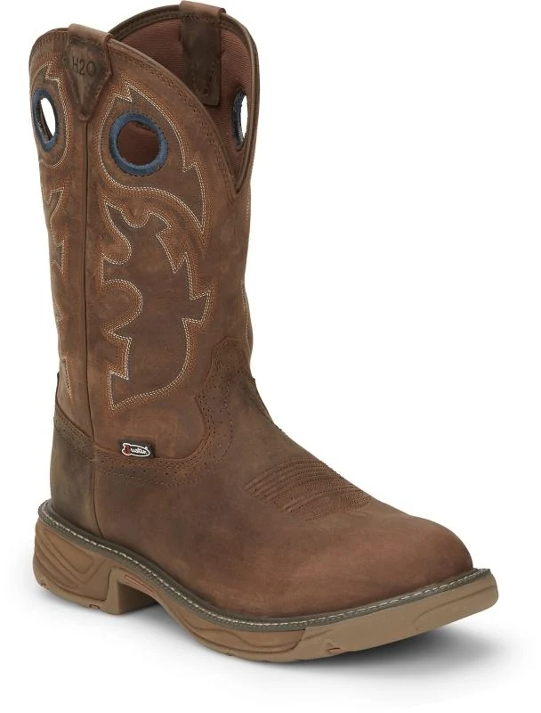 Justin Mens Rush Barley Boots Brown / 7.5 D