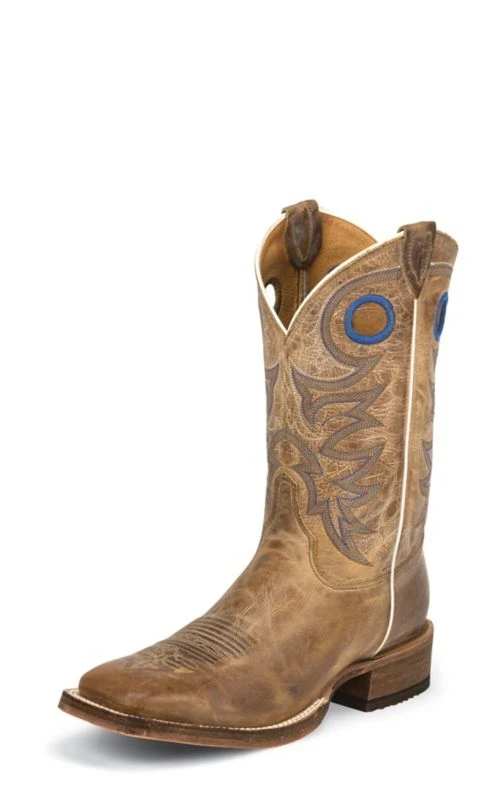 Justin Mens Bent Rail Sq Beige Chievo Boots Beige / 11.5 D