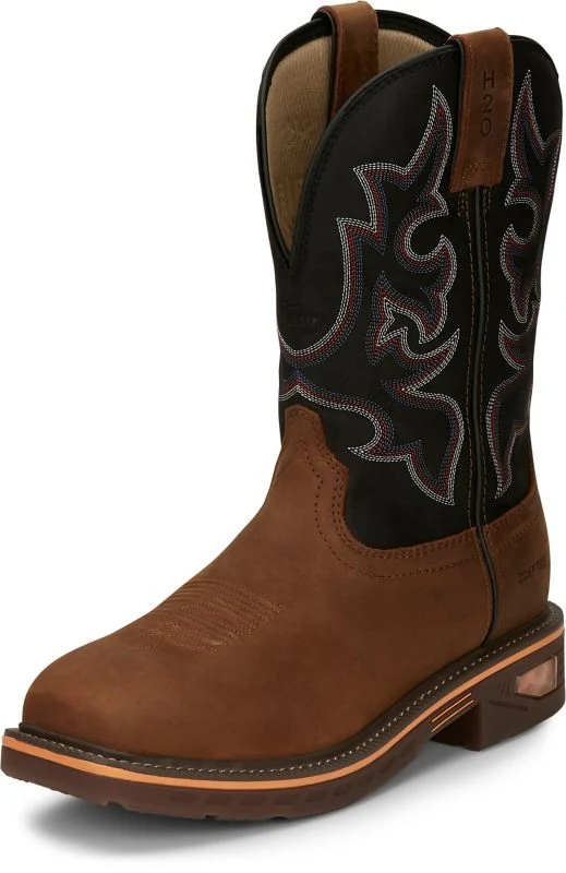 JOW Mens Resistor Sq Work Boots Black / 10.5 D
