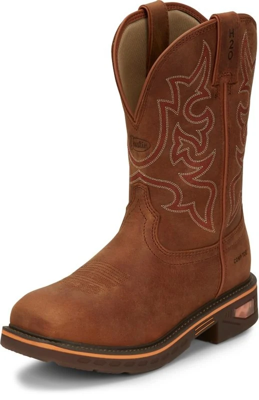 JOW Mens Resistor Sq Work Boots Brown / 9 D