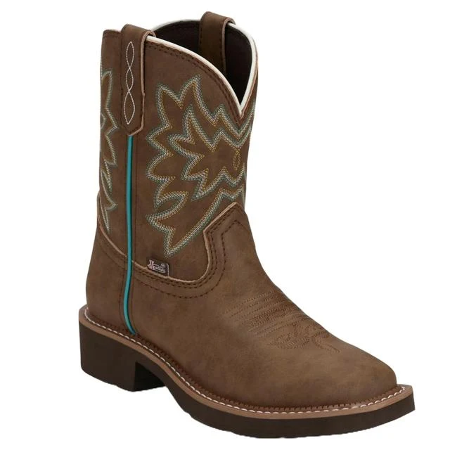 Womens Boot Sunny Leather Western Boot Brown / 7.5