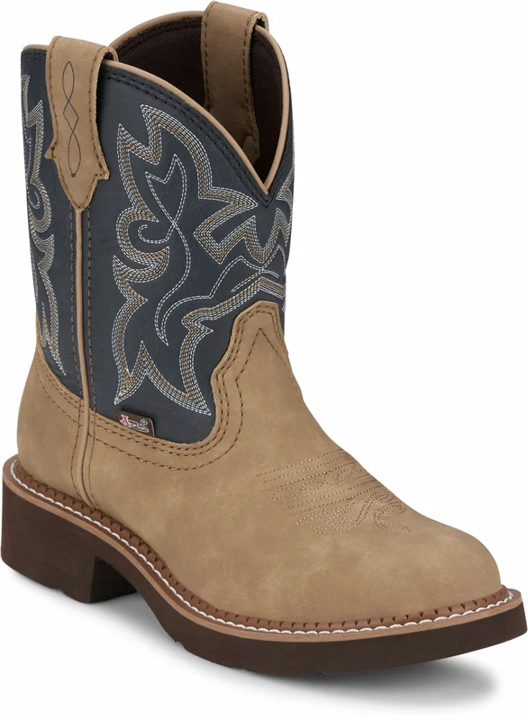 Justin Ladies Kay 8" Western Boots Honey Tan / 7 B