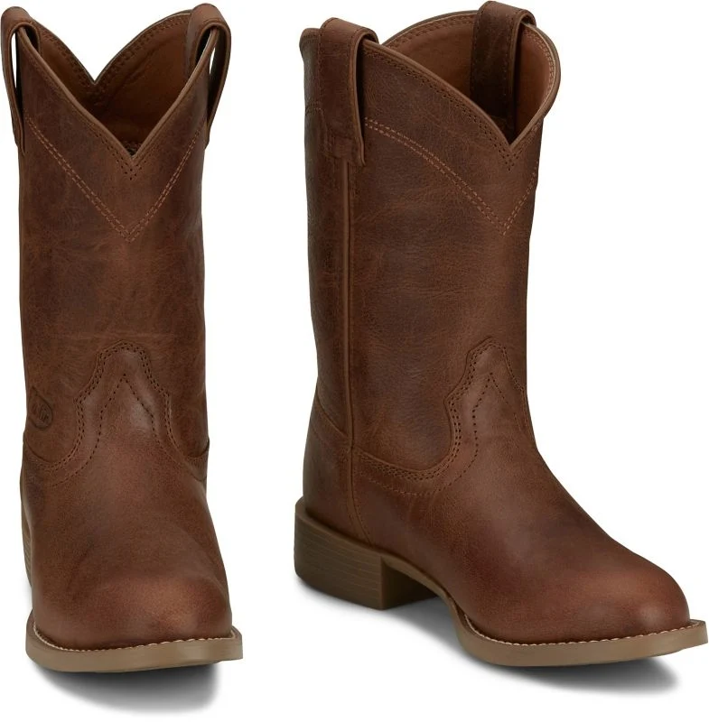 Justin Ladies Blain Roper Boots Brown / 9.5 B