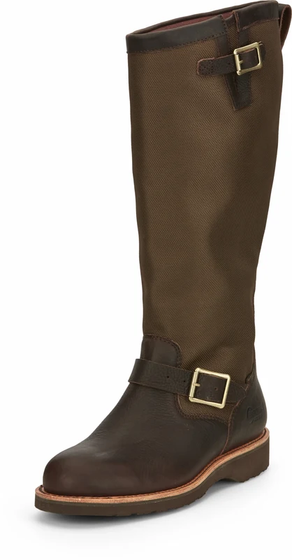 Chippewa Mens Brome 17" Waterproof Snake Boots Briar Pitstop Brown / 11.5 M