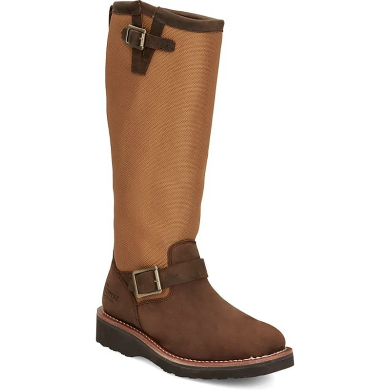 Chippewa Ladies Cottonwood 15" Snake Boots Hickory Brown / 10 M