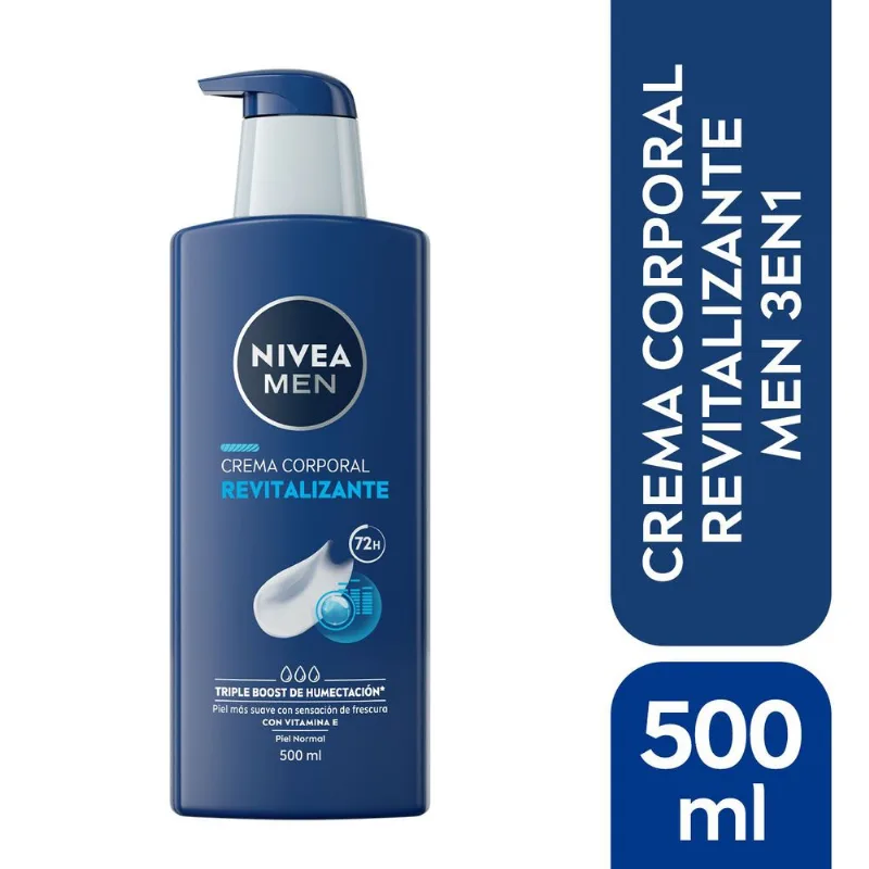 Crema Nivea Body Men Revitalizante 500 ml