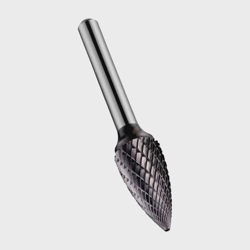 Lima Rotativa Árvore pontiaguda - Revst. titânio e alumínio - Med. 12.70 mm x 6.0 mm - P813C