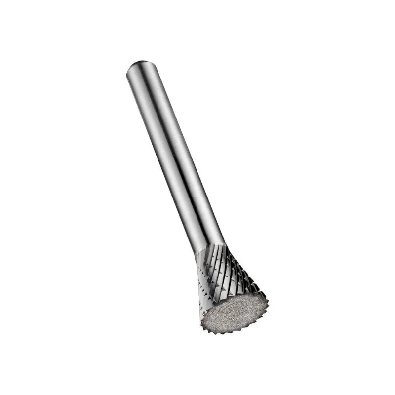 Lima Rotativa Cônica Invertida - Usinagem Geral - Med. 9.60 Mm X 6.0 Mm - P825
